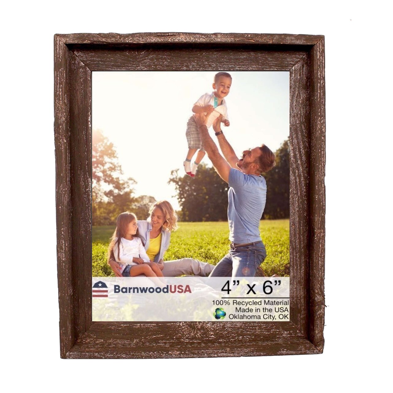 Rustic Farmhouse Signature Series Tabletop Reclaimed Wood Picture Frame